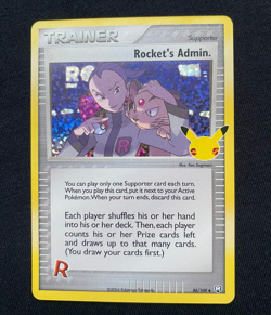 Rocket's Admin Holo 86/109 - Celebrations 25th - Pokemon Card - Near Mint - Image 1
