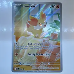 Nintendo Pokemon TCG Fennekin 080 Mega Evolution Promo Holo Card 2026 - Image 1
