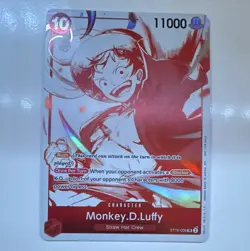 Bandai One Piece Card Game Monkey D. Luffy ST10-006 SR Alt Art Foil 110 EN - Image 1
