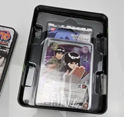 Naruto TCG CCG Secrets of the Masters Rock Lee Tin w/4 booster packs/Promo Card - Image 2