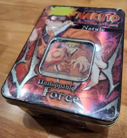 Naruto TCG CCG Trading Card Collector Tin UNSTOPPABLE FORCE W/Booster Packs - Image 2