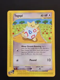 Pokemon - Togepi 114/147 Aquapolis Regular - E-Reader Card - Image 1