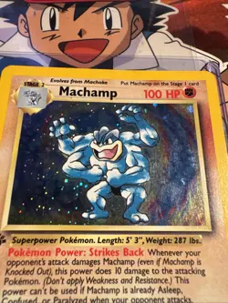 FREE SHIPPING Machamp 8/102 1st Edition Holo Rare Base Set Pokemon Card MP - Image 2