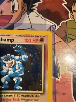 FREE SHIPPING Machamp 8/102 1st Edition Holo Rare Base Set Pokemon Card MP - Image 5