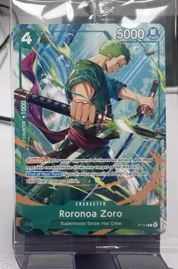 One Piece TCG Roronoa Zoro P-114 Convention Exclusive Promo Card Sealed English - Image 1