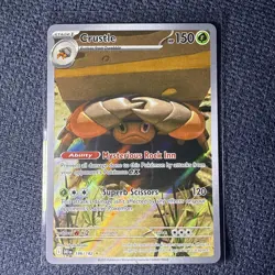 Crustle #186/182 Pokemon Card Destined Rivals Illustration Rare Holo NM/M - Image 1