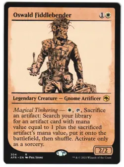 Oswald Fiddlebender (Showcase) 304 Adventures in the Forgotten Realms NM MTG - Image 1