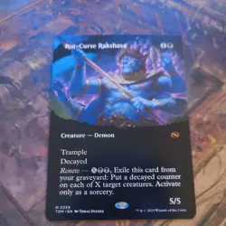Rot-Curse Rakshasa Borderless - Tarkir Dragonstorm - Near Mint - MTG Card - Image 1