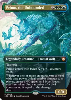Primo, the Unbounded (Borderless) - 6 - NM - Commander: Secrets of Strixhaven... - Image 1