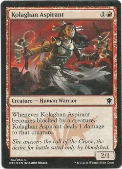 1x Foil - Kolaghan Aspirant - Magic the Gathering MTG Dragons of Tarkir - Image 1