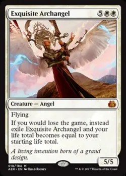 [1x] Exquisite Archangel - Foil Near Mint, English Aether Revolt MTG Magic - Image 1