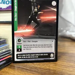 2001 Star Wars: Jedi Knights Trading Card Game 1st day Printing Han Solo, Rare - Image 5