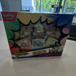 Pokemon Mega Evolution Ascended Heroes Deluxe Pin Collection Box - 3 Cards - Image 1