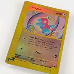 Pokemon TCG Porygon 103a/147 Aquapolis Reverse Holo Common 40HP English 2002 LP - Image 1