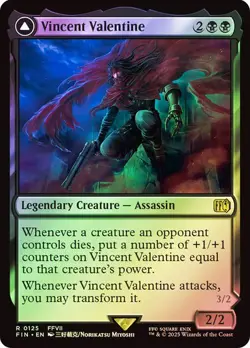 Vincent Valentine // Galian Beast FINAL FANTASY MTG LEGENDARY ASSASSIN FOIL - Image 1