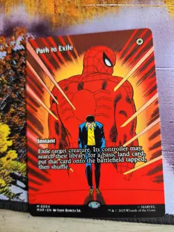 NM Borderless Path to Exile, MTG, Marvel's Spider-Man, Magic the Gathering, 4 - Image 1
