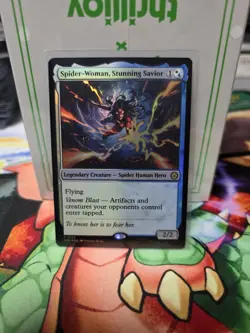 1 x Spider-Woman, Stunning Savior - Foil - Marvel's Spider-Man - NM-Mint - MTG - Image 1