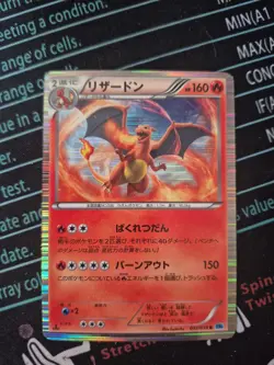 Pokemon Charizard Trading Card 012/059 Holo Freeze Bolt BW6 1st Edition Japanese - Image 4