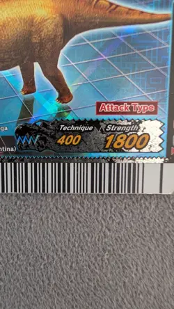 Dinosaur King Arcade Card Silver Amargasaurus Card 4th edition 006 Sega - Image 2