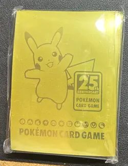 25th Anniversary Golden Pikachu card Sleeves Sealed from Box Set - Image 1