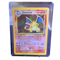 Pokemon TCG Charizard Base Set Holo Unlimited Rare Card 4/130 1995. 1999-2000 - Image 1