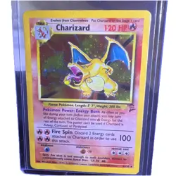 Pokemon TCG Charizard Base Set Holo Unlimited Rare Card 4/130 1995. 1999-2000 - Image 2
