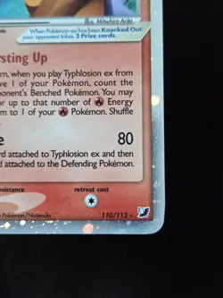 Pokemon Typhlosion EX Holo Card Unseen Forces 110/115 Near Mint Tcg - Image 5