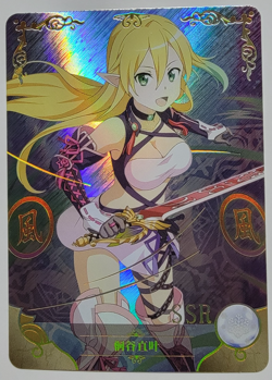 SSR Holo Full Art Foil Near Mint Anime Waifu Card Fantasy Sword Gi Goddess Story - Image 1