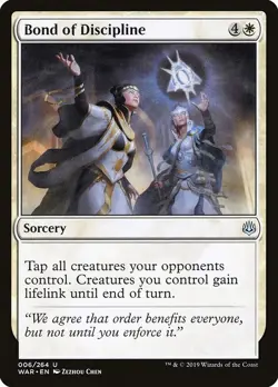 Bond of Discipline 1x MtG War of the Spark SP/NM - Image 1
