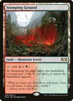 Magic The Gathering MTG STOMPING GROUND Ravnica Allegiance NM Near Mint - Image 1