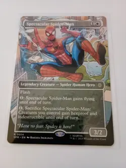 Spectacular Spider-Man 0014 (Borderless) MTG Magic Marvel's Spider-Man - Image 1