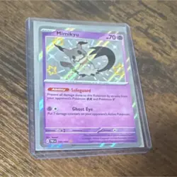 Pokemon Mimikyu 160/091 SV: Paldean Fates Baby Shiny Rare Holo Card English 2024 - Image 1