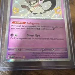 Pokemon Mimikyu 160/091 SV: Paldean Fates Baby Shiny Rare Holo Card English 2024 - Image 3