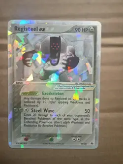 Pokemon Card Registeel EX 99/101 Holo Hidden Legends HP - Image 1