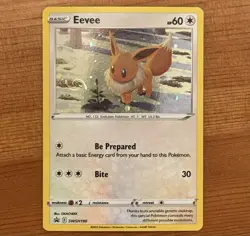 Eevee SWSH190, NM Holo SWSH: Sword & Shield Promo, Eeveelution, Pokemon TCG Card - Image 1