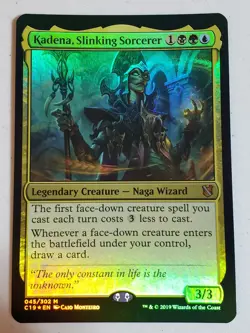 MTG Commander 2019 Faceless Menace Sleeved w/Ultra Pro Box &Oversized card - Image 2