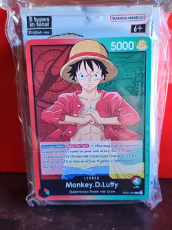 Pre-errata One Piece Card Game Monkey D. Luffy Demo Deck English Edition Sealed - Image 1