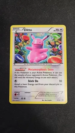 Pokemon TCG XY Black Star Promos Ditto Holo Card XY40 - Image 1