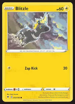 SWSH04: Vivid Voltage Blitzle #053/185 Common Pokemon Card - Image 1