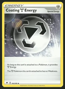 SWSH04: Vivid Voltage Coating Metal Energy #163/185 Uncommon Pokemon Card - Image 1
