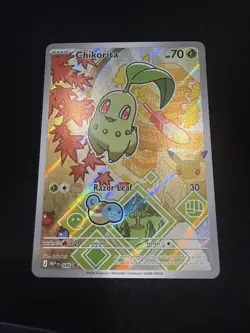 Pokemon Chikorita - 046 Black Star Promo Card- First Partner Series 2. NM (2026) - Image 1