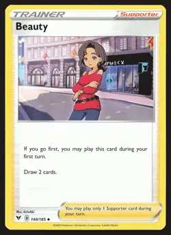 SWSH04: Vivid Voltage Beauty #148/185 Uncommon Pokemon Card - Image 1