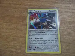 Pokemon Card Lucario 63/124 XY Fates Collide Rare Holo Ultra Rare NM 2016 - Image 1