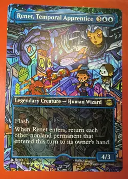 MTG: RENET, TEMPORAL APPRENTICE, 0237, RARE, NM, TMT, REGULAR, BORDERLESS - Image 1