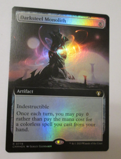 Darksteel Monolith Extended Foil NM/M Magic the Gathering Commander Masters MTG - Image 1