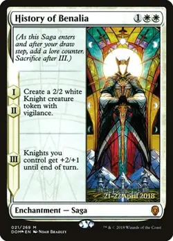 History of Benalia - Foil Prerelease Promo Dominaria LP MTG - Image 1
