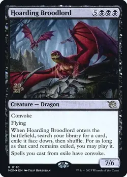 Hoarding Broodlord - Foil Prerelease Promo March of the Machine LP MTG - Image 1