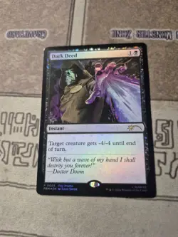 MTG Dark Deed Doctor Doom 0003 Promo Standard Showdown Foil - Image 1