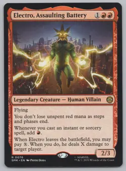 MTG - Electro, Assaulting Battery - Marvel's Spider-Man (SPM) -r418 - Image 1