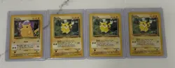 Lot of 4 Pokemon Cards Pikachu 87/130 and Pikachu 60/64 - Image 1